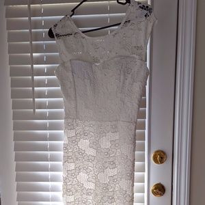 Calvin Klein White Lace Dress